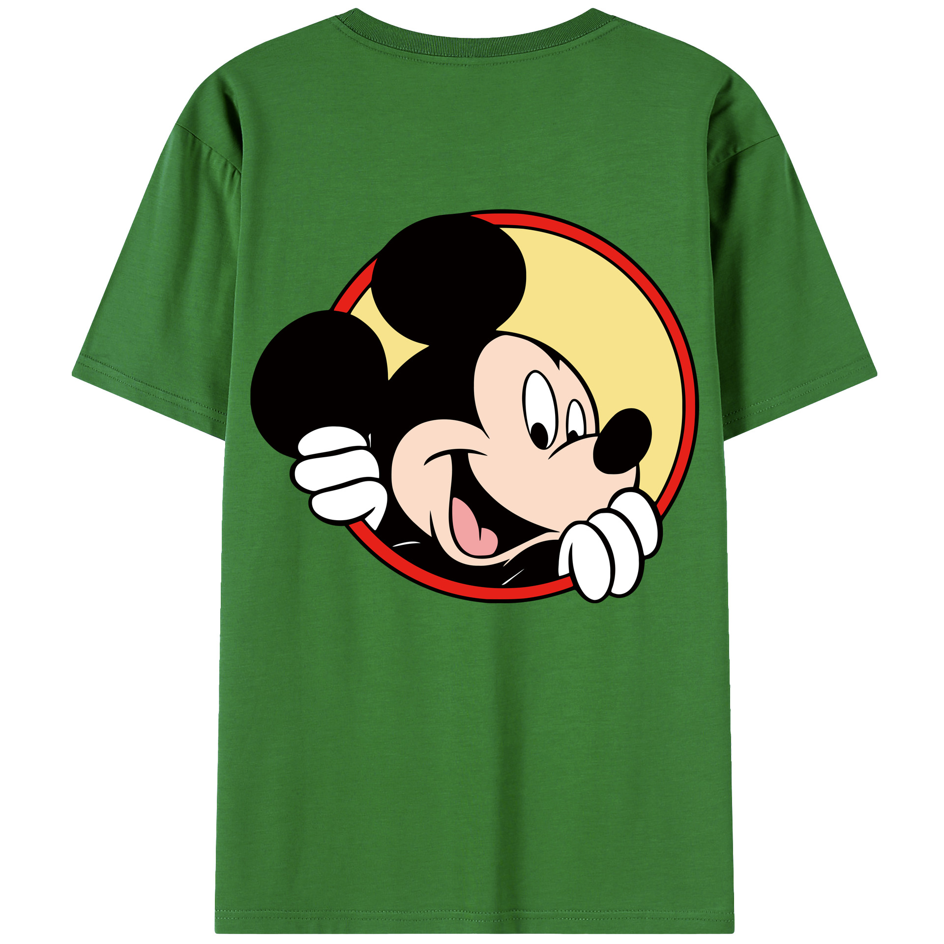 （画像用） ミッキーマウス Mickey Mouse レディース半袖Tシャツ(バックプリント)